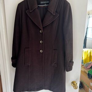 Kristen Blake Dark Brown Pea Coat